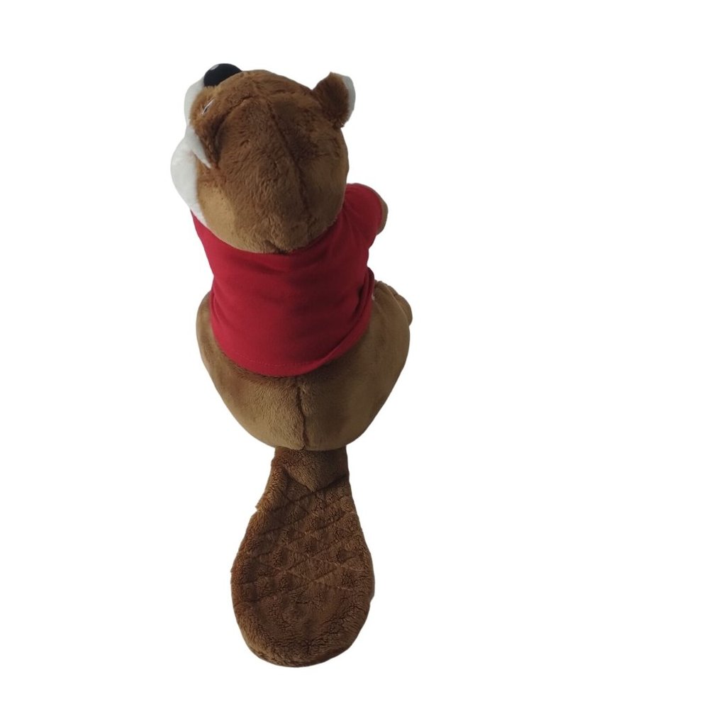 Jaag Buc-ees Beaver Red Shirt W/Logo Plush 10" Stuffed Animal - Picture 5 of 8